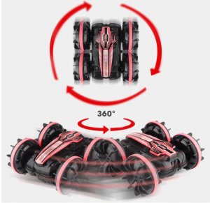 click4TOYS Auto Rc Amfibia Pływający Samochód Zdalnie Sterowany Pilot + Opaska Na Gest 2