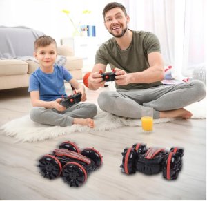 click4TOYS Auto Rc Amfibia Pływający Samochód Zdalnie Sterowany Pilot + Opaska Na Gest 3