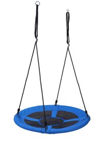 Huśtawka ogrodowa Bocianie Gniazdo XL, 100 cm, 150 kg, niebieska 15