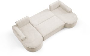 Sofello NAROŻNIK MOLLY FUNKCJA SPANIA, SPRĘŻYNY BONEL, TKANINA CURIO , ROZKŁADANY! curio 09 8