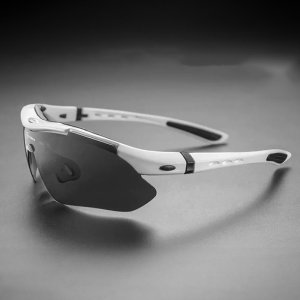 RockBros Okulary rowerowe polaryzujące 10002 Zestaw białe 2