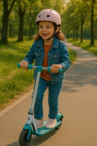 Hulajnoga Elektryczna Dla Dzieci Dziecka Led 10 Km/h Zasięg 8 Km Kiddoboo / Kby2grn / Y2 / Kiddorider / Zielony 10