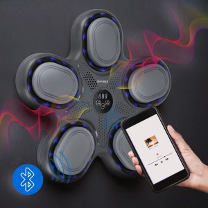 TB11 ELEKTRONICZNA TARCZA BOKSERSKA BLUETOOTH Z MUZYKĄ I RĘKAWICAMI HMS 5