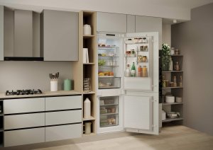 Lodówka Candy ECNBQL3518EV Refrigerator, E, Built-in, Combi, Height 1.773m, Fridge net 194 L, Freezer net 74 L, White 3