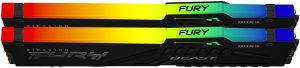 Pamięć Kingston Fury Beast RGB, DDR5, 128 GB, 5600MHz, CL36 (KF556C36BBEAK2-128) 2