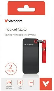 Dysk zewnętrzny SSD Verbatim Pocket SSD USB 3.2 Gen 2 2TB 26