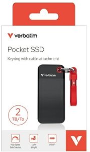 Dysk zewnętrzny SSD Verbatim Pocket SSD USB 3.2 Gen 2 2TB 8