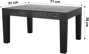 Zestaw mebli ogrodowych komplet technorattan sofa fotele stolik taras ogród 14