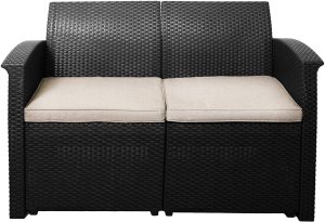 Zestaw mebli ogrodowych komplet technorattan sofa fotele stolik taras ogród 16