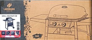 Landmann Grill gazowy 2.0 Landmann z rusztem emaliowanym 9