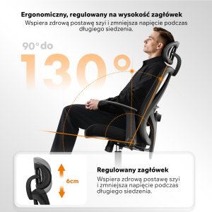 Krzesło biurowe SENSE7 Noxo Czarne 4