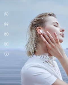Słuchawki AUKEY EP-M2 TWS białe 10