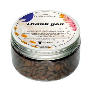 Cup&You Kawa Thank You - o smaku waniliowym, spakowana w eleganckie pudełko mieszczące 100g ziaren 100% Arabica 2