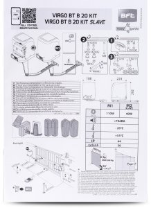 Zestaw BFT VIRGO SMART BT B20 KIT do bram dwuskrzydłowych 9
