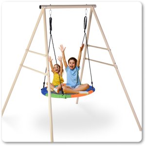 Halo-Fit Huśtawka Bocianie Gniazdo Ogrodowa Ze Stelażem Halo-Fit Fly 6