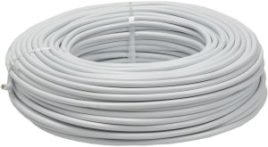 Przewód OWY 2X1,5mm2 giętki okrągły biały 300/500V H05VV-F bęben 3