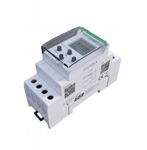 F&F Zegar sterujący programowalny astronomiczny F&F PCZ-526.4 2x16A 2NO/NC 24-264V AC/DC dwukanałowy z przerwą nocną programowalny przez NFC ANDROID i iOS na szynę DIN 2