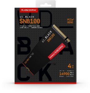 Dysk SSD SanDisk SN8100 4TB M.2 2280 PCI-E x4 Gen5 NVMe (WDS400T1X0M) 8