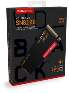 Dysk SSD SanDisk SN8100 4TB M.2 2280 PCI-E x4 Gen5 NVMe (WDS400T1X0M) 7