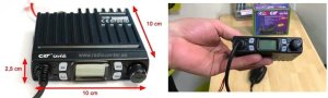 CB Radio CRT Radio CB ONE mini 10cm AM FM ASQ Vox 4