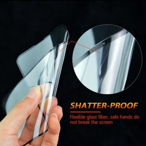 Szkło hybrydowe Bestsuit Flexible 5D Full Glue do Xiaomi 15 Ultra czarny (Hot Bending) 5