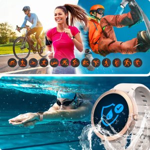SMARTWATCH DAMSKI Z GPS MENU PL ROZMOWY PULS SPORT WODOODPORNY SMART WATCH 10