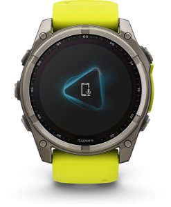 Zegarek sportowy Garmin Fenix 8 Solar Sapphire Żółty  (010-02907-21) 3