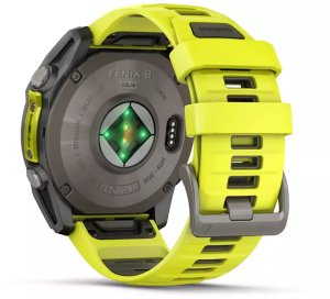 Zegarek sportowy Garmin Fenix 8 Solar Sapphire Żółty  (010-02907-21) 17