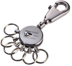 Troika TROIKA Schlüsselanhänger PATENT black chrome 2
