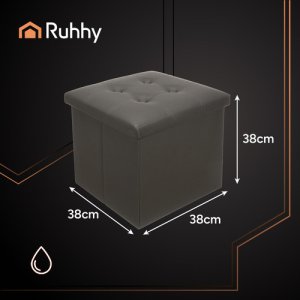 Ruhhy Pufa składana szara 25780 3