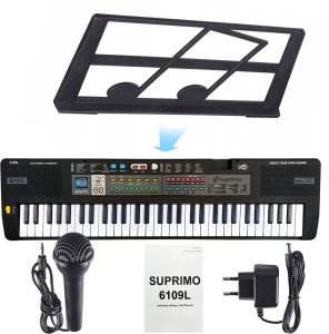 SUPRIMO 6109L keyboard edukacyjny bateryjny podświ 6