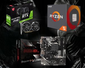 Komputer BSG Striker V13 AMD Ryzen 5 NVIDIA GeForce RTX 3050 16GB DDR4 512GB SSD Windows 11 10
