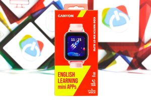 Smartwatch Małpiszon CANYON Smartwatch dla dzieci Alfie KW-37 MP3 Nauka i Zabawa Różowy 3