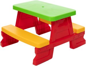 Kadax Zestaw Stolik Ogrodowy z Ławeczkami Dla Dzieci Dorex Czerwony 2