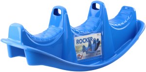 Polesie Bujak Trzyosobowy Rocker Hipopotam Naklejki Niebieski 2