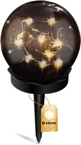 VOLTENO LAMPKA SOLARNA PLASTIK KULA 10cm STELLATO 4