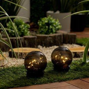 VOLTENO LAMPKA SOLARNA PLASTIK KULA 10cm STELLATO 5