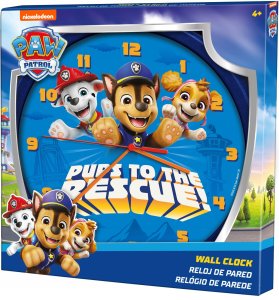Kids Euroswan Zegar Ścienny na Ścianę Duży 25cm dla Dziecka Dzieci Psi Patrol Paw Patrol / PAW20002 5