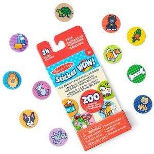 Nefere Sticker Wow - wkład + mini książeczka - Zwierzęta domowe 2