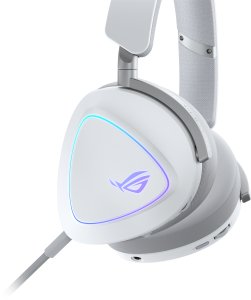 Słuchawki Asus ROG Delta II Białe (90YH03W0-BHUA10) 2