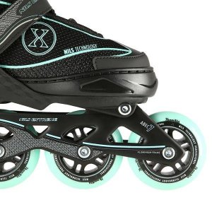 Łyżworolki NA11008 Nils Extreme czarno-miętowe 35-38 7