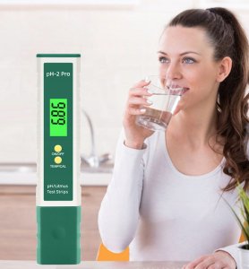 PrimeGarden MIERNIK PH WODY Z PRZYCISKAMI ZIELONY pH-2Pro 8