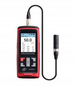 Benetech MIERNIK GRUBOŚCI POWŁOKI LAKIERU STAL ALUMINIUM SONDA PRZEWODOWA LCD USB-C 7
