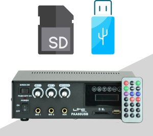LTC-Audio Wzmacniacz radiowęzłowy z odtwarzaczem PAA60USB one size 8