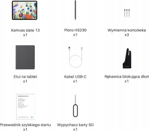 Tablet graficzny Huion Tablet graficzny Huion Kamvas Slate 13 12,7" 2K Rysik H-Pencil Android 14 4