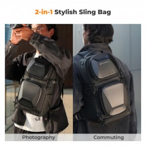 Plecak fotograficzny K&F Concept Urban Wander U02 10 l - czarny 5