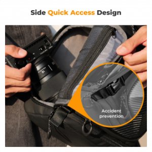 Plecak fotograficzny K&F Concept Urban Wander U02 10 l - czarny 9