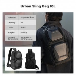 Plecak fotograficzny K&F Concept Urban Wander U02 10 l - czarny 10