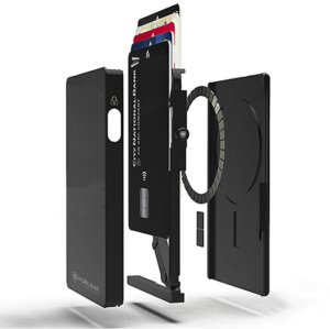 Aluminiowe etui z wysuwanymi kartami i miejscem na AirTag od Apple (czarny) Uniwersalny 8