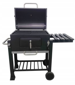 4iQ Group Duży Grill węglowy żeliwny ruszt 113,5x50x107 cm 3